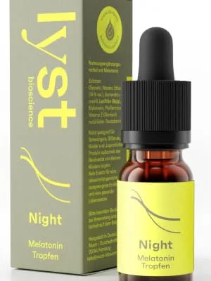 Lyst - Melatonin drop high -dose - 15 times faster and more effective recording for 200 nights - maximum bioavailability - patented natural vegan made in de - lyst bioscience night