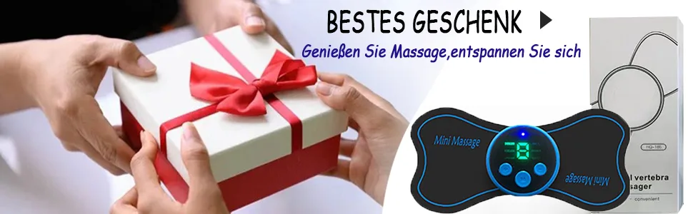 Jenylu Massage device shoulder neck massager EMS training device massage device neck shoulder belly trainer electrical massage of deep tissue electrostimulators for neck back shoulder legs - Jenylu Mini Cervical Massage Pad