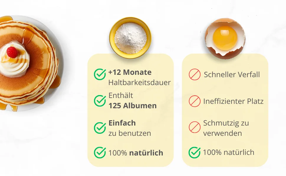 Easy Yummy egg white powder for baking 500 g 100% egg powder - eiklar eiklarpulver egg white eipulver eiersatz eiklar pulver egg white powder ei ersatz pulver
