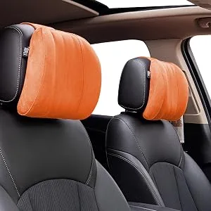 Forbell car headrest neck pillow accessories pillow memory cotton car accessories headrest pillow headrests headrest pillow for car suede black - Auto-Kopfstütze