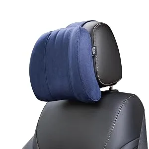 Forbell car headrest neck pillow accessories pillow memory cotton car accessories headrest pillow headrests headrest pillow for car suede black - Blau Auto-Kopfstütze