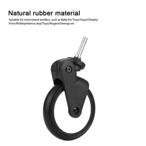 Stroller wheels replacement universal stroller rubber wheels accessories for Yoya/Vovo wheel stroller with tools (front tire) - product information 5