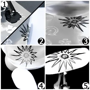 Chameleon Clear Nail Art Stamper Schaber Set and with 2 scrapers transparent silicone marshmallow nail stamp for DIY creative nail art tools Accessories (Set02) - product information 4
