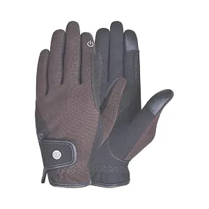AK Fine Tech AKRS-8484 Micro Suede Riding Gloves M Brown - Reithandschuhe