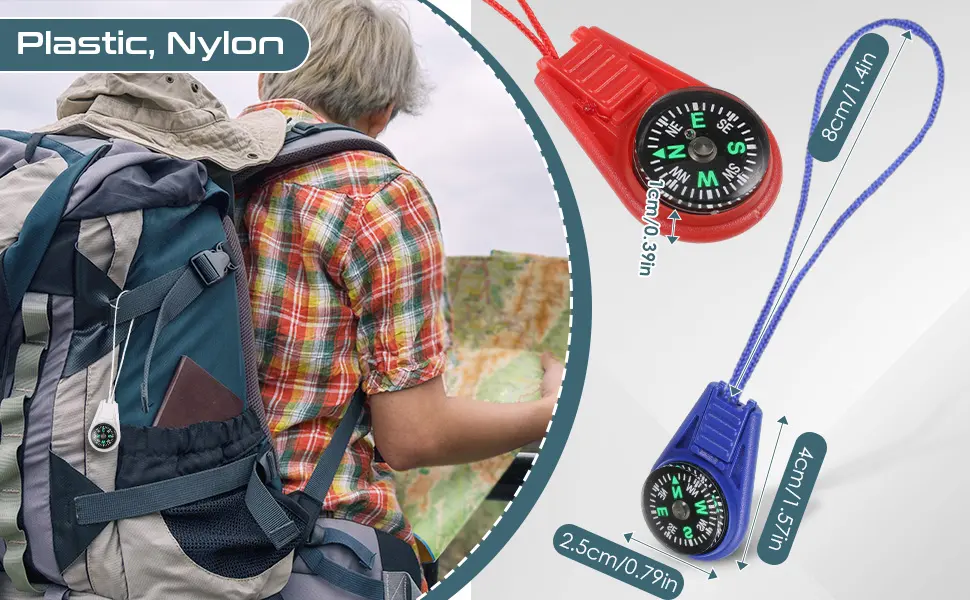 Mini survive compass multi-color compass outdoor sport camping hiking bag compass mini compass mini compass outdoor mini compass children with - Mini Kompass