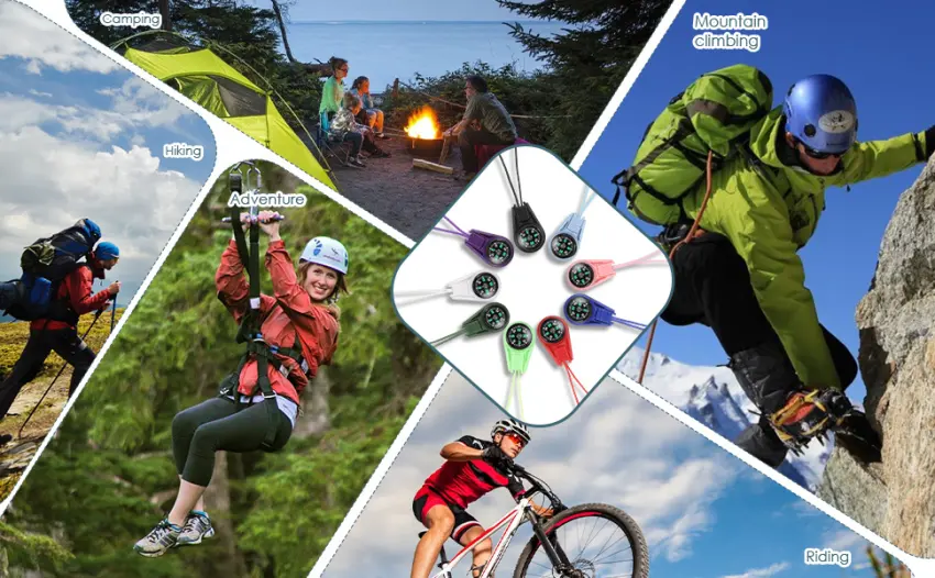 Mini survive compass multi-color compass outdoor sport camping hiking bag compass mini compass mini compass outdoor mini compass children with - Mini Kompass