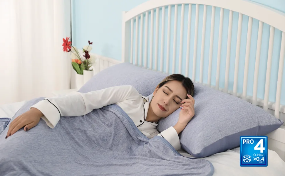 HOMFINE Cooling pillow cover 2 Set - Cooling Pillows Night Swiss Super Saddered Side Sleeper Cushion Cushion Dash ARC -Chill cooling fiber double -sided cooling summer - product information 4