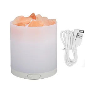 Essential Oil Diffuser Salt Stone Desktop Humidifier with Colorful Night Light for Home Bedroom Office White - product information 2