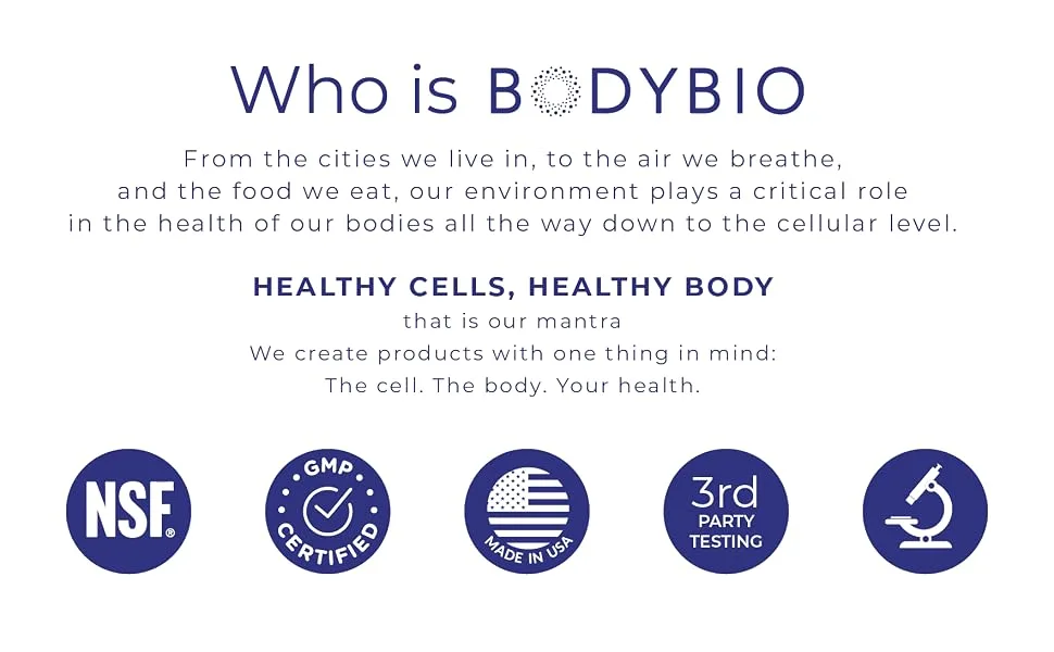 BodyBio PC Liposomal Phospholipid Complex 4 fl oz - bodybio healthy cells supplements NSF certified GMP certified made in USA research backed