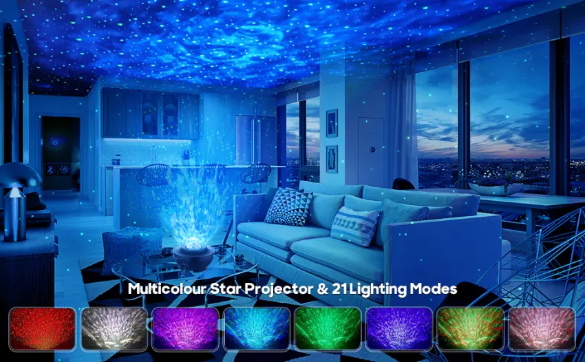 Dienmer Star Projector Galaxy Light - Galaxy Projector Nachlicht Projector Starry Night Light Projector for Children In Bluetooth/Music Loudspeaker/Timer Gift for the Room Decoration Star Projector Light - Star Projector Galaxy Night Light Projector