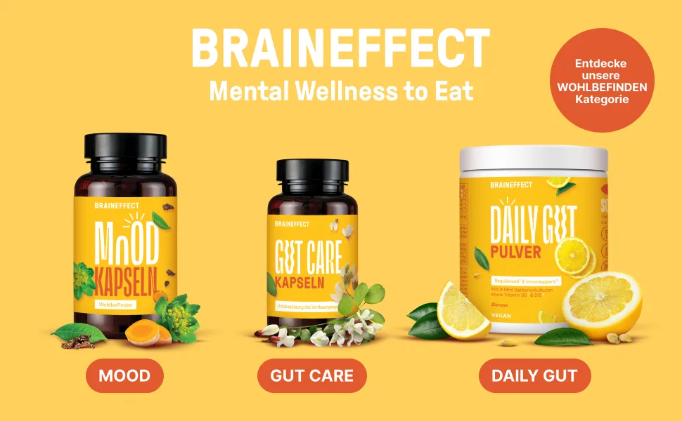 Braineffect Gut Care - 20 billion intestinal bacteria intestinal support with digestive bifidobacterial cultures stimulate digestion - 60 intestinal bacteria capsules highly dosed - product information 1