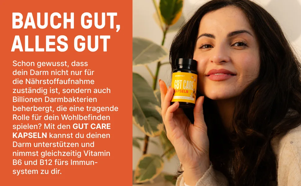 Braineffect Gut Care - 20 billion intestinal bacteria intestinal support with digestive bifidobacterial cultures stimulate digestion - 60 intestinal bacteria capsules highly dosed - product information 2