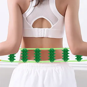 Premium silicone massage scooters with handle massage device silicone back massage device Roller massage device with handle for relaxing depth fabric Suitable for neck legs back body (green) - product information 6