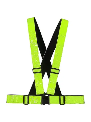 Goofit Reflecting Safety Vest Adjustable High Visibility Vest running vest for cycling jogging hiking motorcycle yellow - product information 2