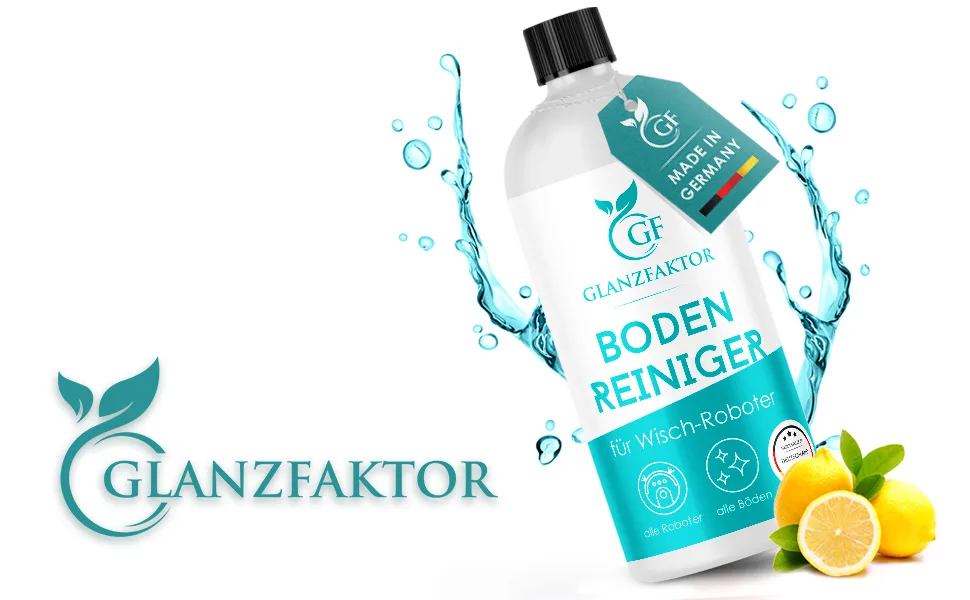 Gloss factor wiping robot cleaning agent 1: 200 concentrate 500ml Strong floor cleaner for moped robots foam arm & strip -free for all surfaces cleaner - EBC-5