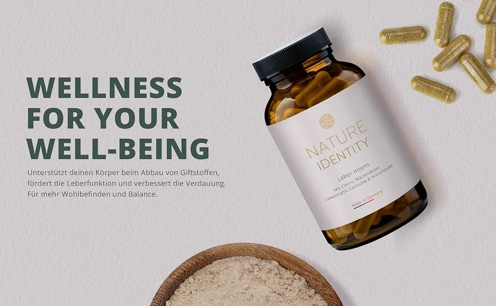 Liver intensive - high -dose liver complex - duklock artichoke dandelion complex with choline curcuma & gentian 120 liver capsules - vegan - milk thistle - Leberkur