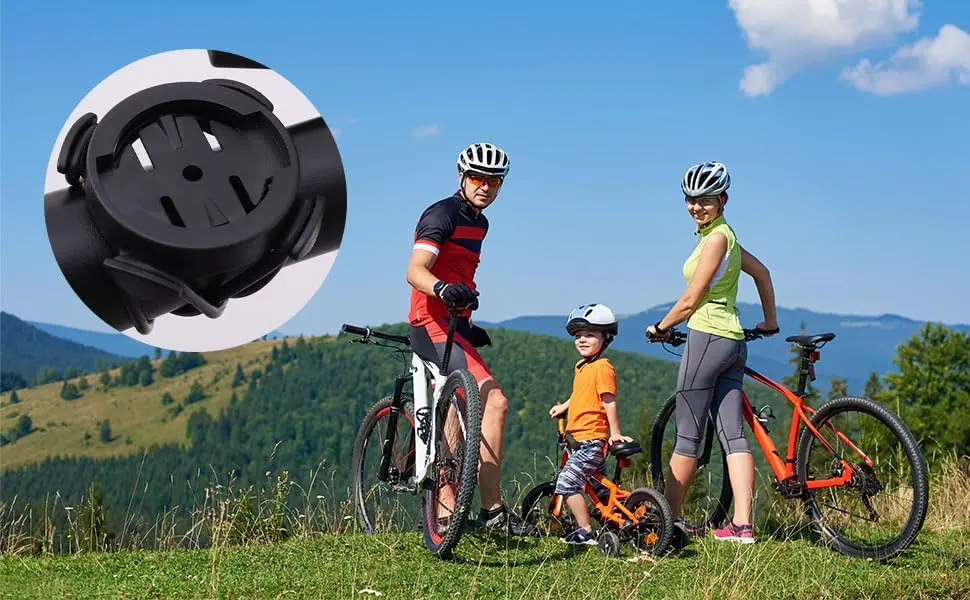 OpoPark bicycle bracket Compatible with Garmin GPS 2 pieces of bicycle bracket bicycle computer handlebar bracket front bracket compatible with Garmin Edge 200/500/520/800/1000 - Fahrrad Halterung