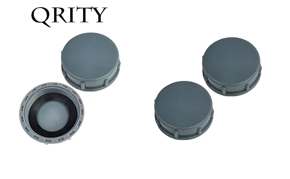 Qrity 2 pieces of kitchen sink drain pipe locking cap inner thread 56mm pipe cap for sealing G2 "of compounds and pipe-ended leakappe-56mm - Verschlusskappe Blindstopfen Blindkappe Abdichtung PVC Gewindekappe IG 2 Zoll