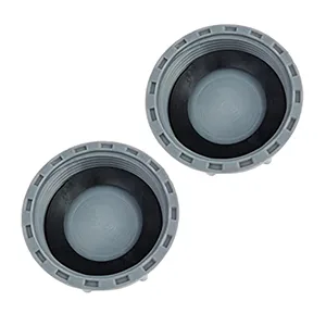 Qrity 2 pieces of kitchen sink drain pipe locking cap inner thread 56mm pipe cap for sealing G2 "of compounds and pipe-ended leakappe-56mm - Verschlusskappe Blindstopfen Blindkappe Abdichtung PVC Gewindekappe IG 2 Zoll