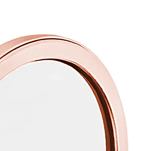 LEEQBCR Pocket Mirror Folding Mirror-Round Double Mirror-Normal + With Magnifying Glass-Personalized Makeup Mirror (Rose Gold) - product information 4