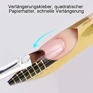 Ilantule nail stencil 120 pieces nail shape guide modeling template self -adhesive extension film modeling template modeling for artificial fingernail - product information 2