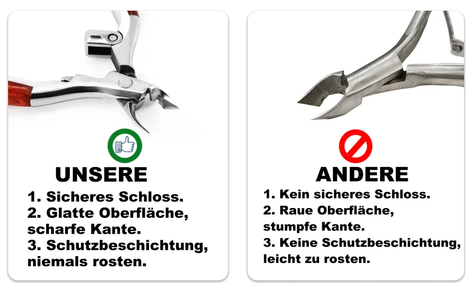 Professional cuticle cutter stainless steel cuticle nippers - product information 3