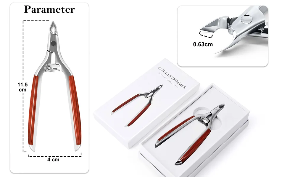 Professional cuticle cutter stainless steel cuticle nippers - product information 4