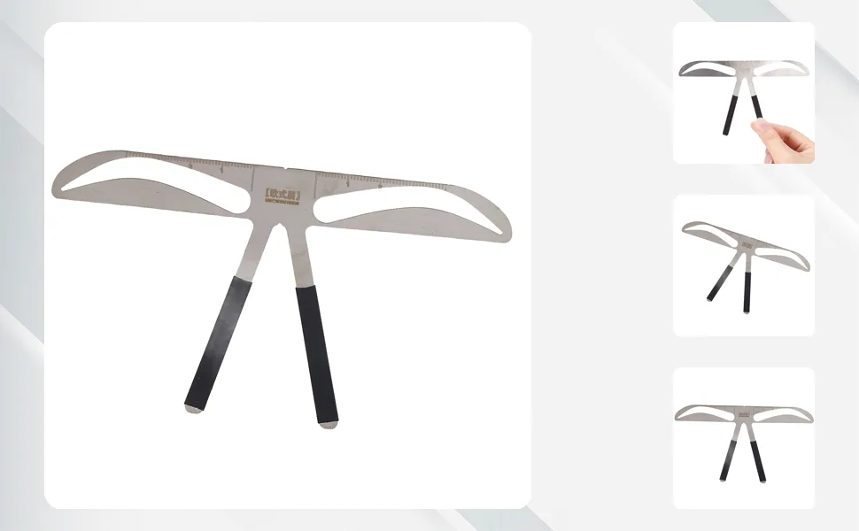 Ey brows template professional eyebrow measure balance extension ruler eyebrow form stencil in European style (eyebrow in European style) - JM04947-03-1