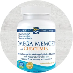 Nordic Naturals Omega Memory with Curcumin 1000 mg 60 Soft Gels - Omega Memory