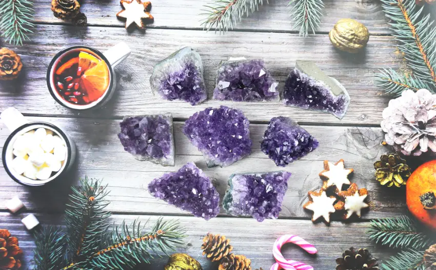 Namzi Amethyst Druse Amethyst Stone Amethyst Crystals Crystals Healing Stones Raw Amethyst Natural Amethyst Geode Caves Crystals Healing Stones (100g) - product information 1
