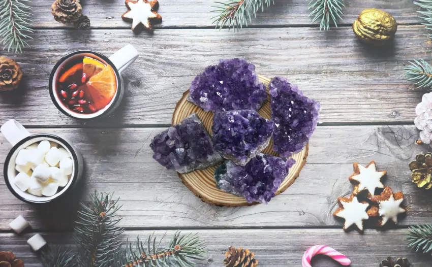 Namzi Amethyst Druse Amethyst Stone Amethyst Crystals Crystals Healing Stones Raw Amethyst Natural Amethyst Geode Caves Crystals Healing Stones (100g) - product information 2