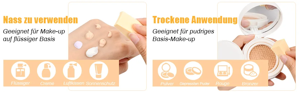 Vesaneae 48 pieces make-up sponge triangle make-up sponge washable make-up sponge wedge face sponge cosmetics sponge makeup sponge small for powder cream liquid - product information 3