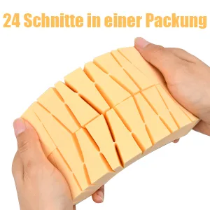 Vesaneae 48 pieces make-up sponge triangle make-up sponge washable make-up sponge wedge face sponge cosmetics sponge makeup sponge small for powder cream liquid - product information 7