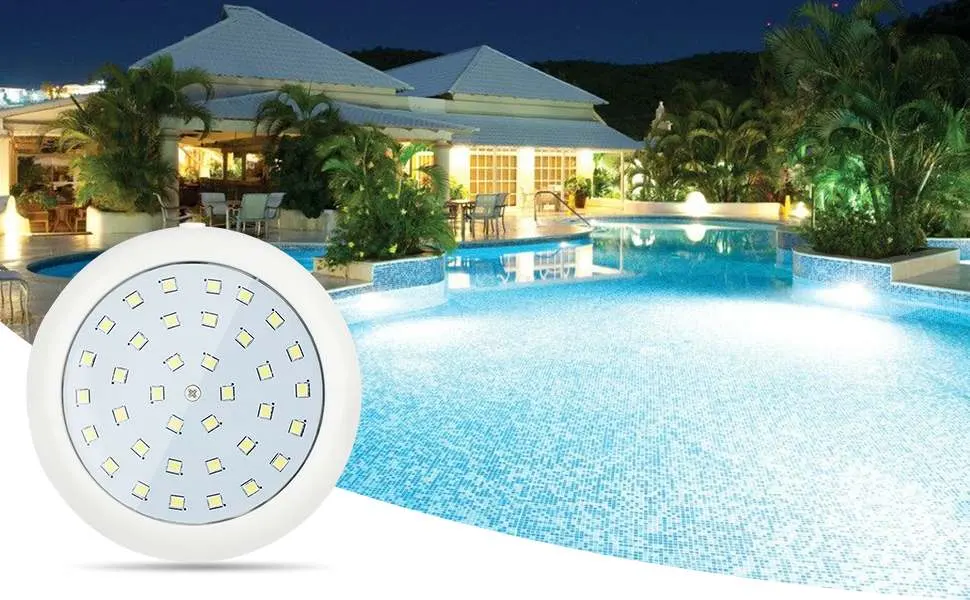 Coolwest LED pool lighting 10W white light Pool lighting underwater LED with magnet for steel wall pools framepools IP68 waterproof dimmable pool lighting underwater with 7 m cable 12V - 12 W Underwater Pool Lighting