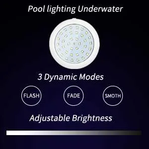 Coolwest LED pool lighting 10W white light Pool lighting underwater LED with magnet for steel wall pools framepools IP68 waterproof dimmable pool lighting underwater with 7 m cable 12V - Hochwertige Pool Licht