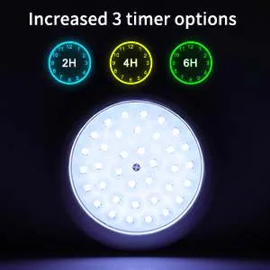 Coolwest LED pool lighting 10W white light Pool lighting underwater LED with magnet for steel wall pools framepools IP68 waterproof dimmable pool lighting underwater with 7 m cable 12V - praktische 3 Timer-Tasten (2h, 4h, 6h)