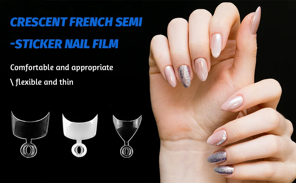 600 pieces oval wrong nail tips 12 sizes short nail tips French half cover false nail art tips for diy nail studios transparent - ????