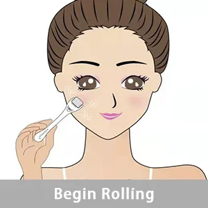 AUDUODUO Derma roller 0.3mm with REAL SILVER needles Micro needle Roller 540 for skin and hair care 0.3 mm - Derma Roller Haarwuchs Männer