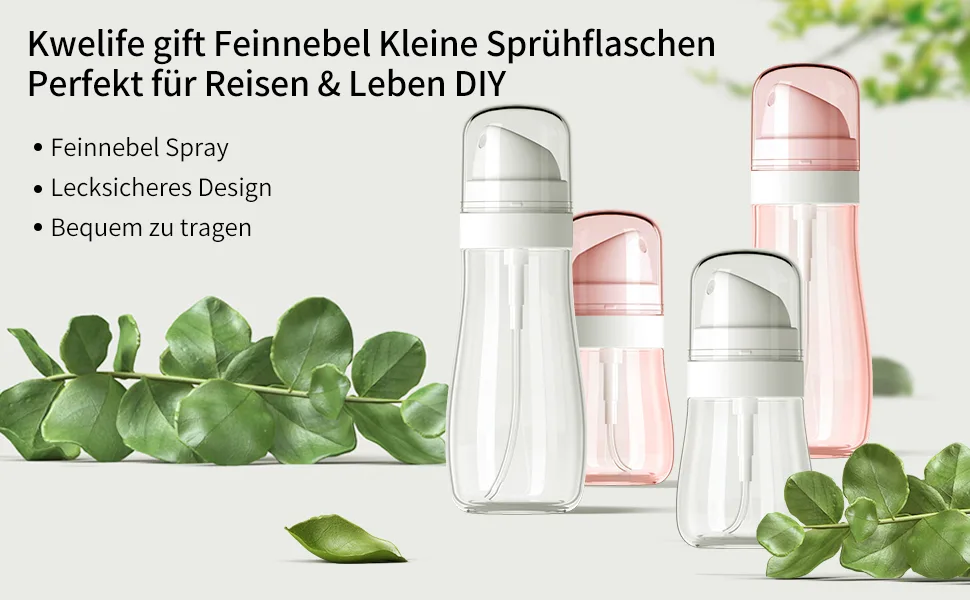 100ml spray bottle small atomizer spray bottle empty fine fog spray bottle mini for trip atomizer small perfume robber spray bottle for water alcohol (4 pieces 3.4 oz/ 1.7 oz) Mix 1 - mini sprühflasche