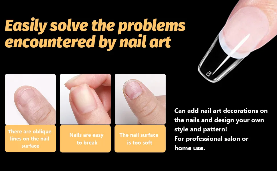 500 pieces nail tips wrong nails tips set full cover tips for gelails clear acrylic nails artificial fingernails 12 sizes for nail studios and DIY nail art (medium-sized coffin) 500PC-medium-sized coffin - product information 2