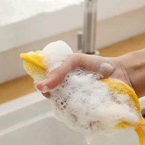 Antibacterial microfiber cleaning sponges 5 pieces microfiber dishwow sponge sponges. - Mikrofaser-Reinigungsschwämme