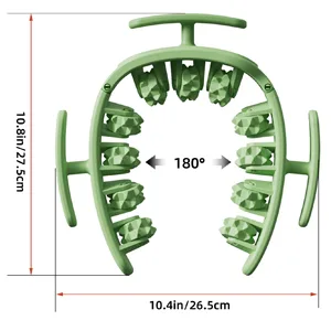 Foam massager maxant 360 3D muscle roll massage roller massage roller leg massage device oven tube device for relieving sore muscles rigidity (white / green) - product information 10