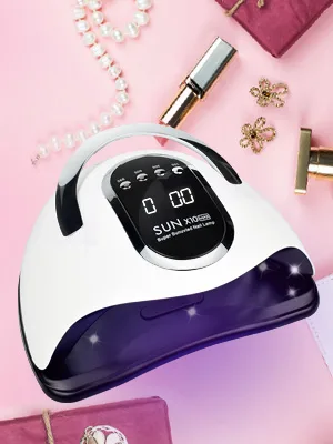 UV LED lamp for nails 280W nail dryer quick-drying nail hardening light with 66 LEDs car sensor 4 timer settings portable handle larger room a useful nail tool set - product information 2