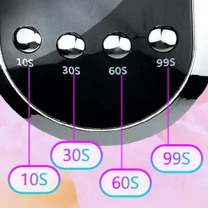 UV LED lamp for nails 280W nail dryer quick-drying nail hardening light with 66 LEDs car sensor 4 timer settings portable handle larger room a useful nail tool set - product information 5