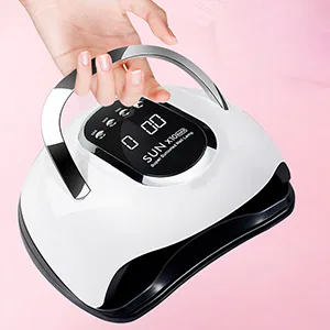 UV LED lamp for nails 280W nail dryer quick-drying nail hardening light with 66 LEDs car sensor 4 timer settings portable handle larger room a useful nail tool set - product information 7