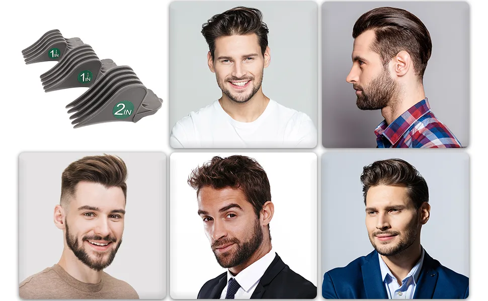 Professional Hair Clipper Combs Guides Hair Clipper Guards 1 & 1/4 "1 & 1/2" 2 " Mega No.16 No.12 No.10 fits most choice Clipper - Hair Clipper Guards