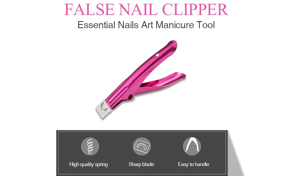 1 pieces of false nail clipper manicure tool nail clipper kit nail catcher trimmer stainless steel for nail studio & private use - product information 1