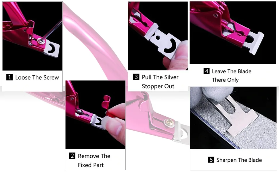 1 pieces of false nail clipper manicure tool nail clipper kit nail catcher trimmer stainless steel for nail studio & private use - product information 5