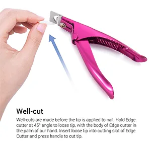 1 pieces of false nail clipper manicure tool nail clipper kit nail catcher trimmer stainless steel for nail studio & private use - product information 6