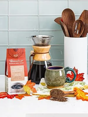 Teeccino Mushroom Herbal 'Coffee' Turkey Tail Astragalus Medium Roast Caffeine Free 10 oz (284 g) - teeccino turkey tail astragalus